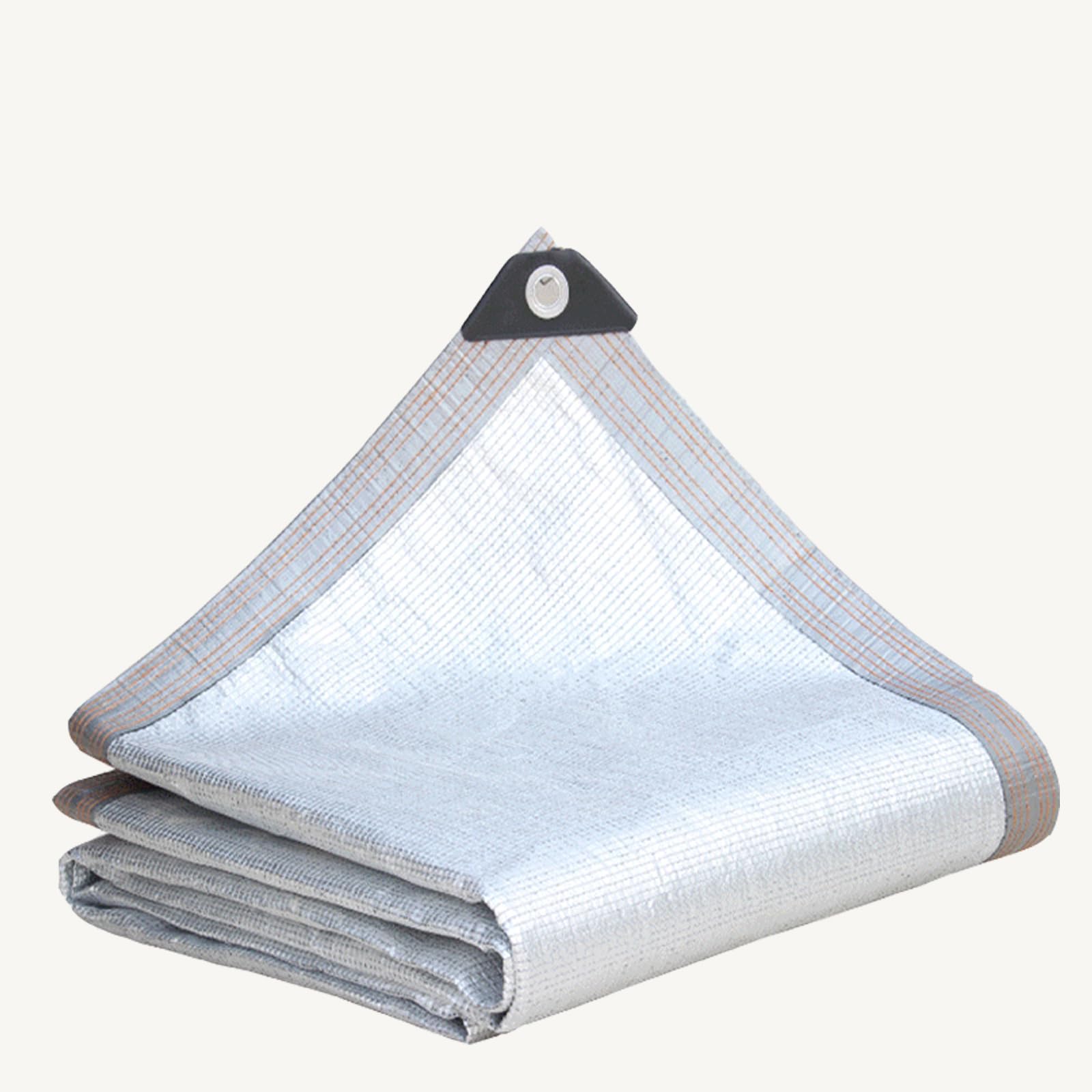 WQPMNYG Reflective Aluminet Sun Shade Cloth - 99% UV Block Fabric Outdoor Awning & Garden Shade Net Thermal Protection for Parking Fencing & Patio (4m x 8.5m)