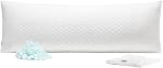 Shredded Memory Foam Full Body Pillow – Cooling Huggable Long Pillow for Body Relief - with Soft Zippered Washable Cover,60 x 20 inches (152x50cm)