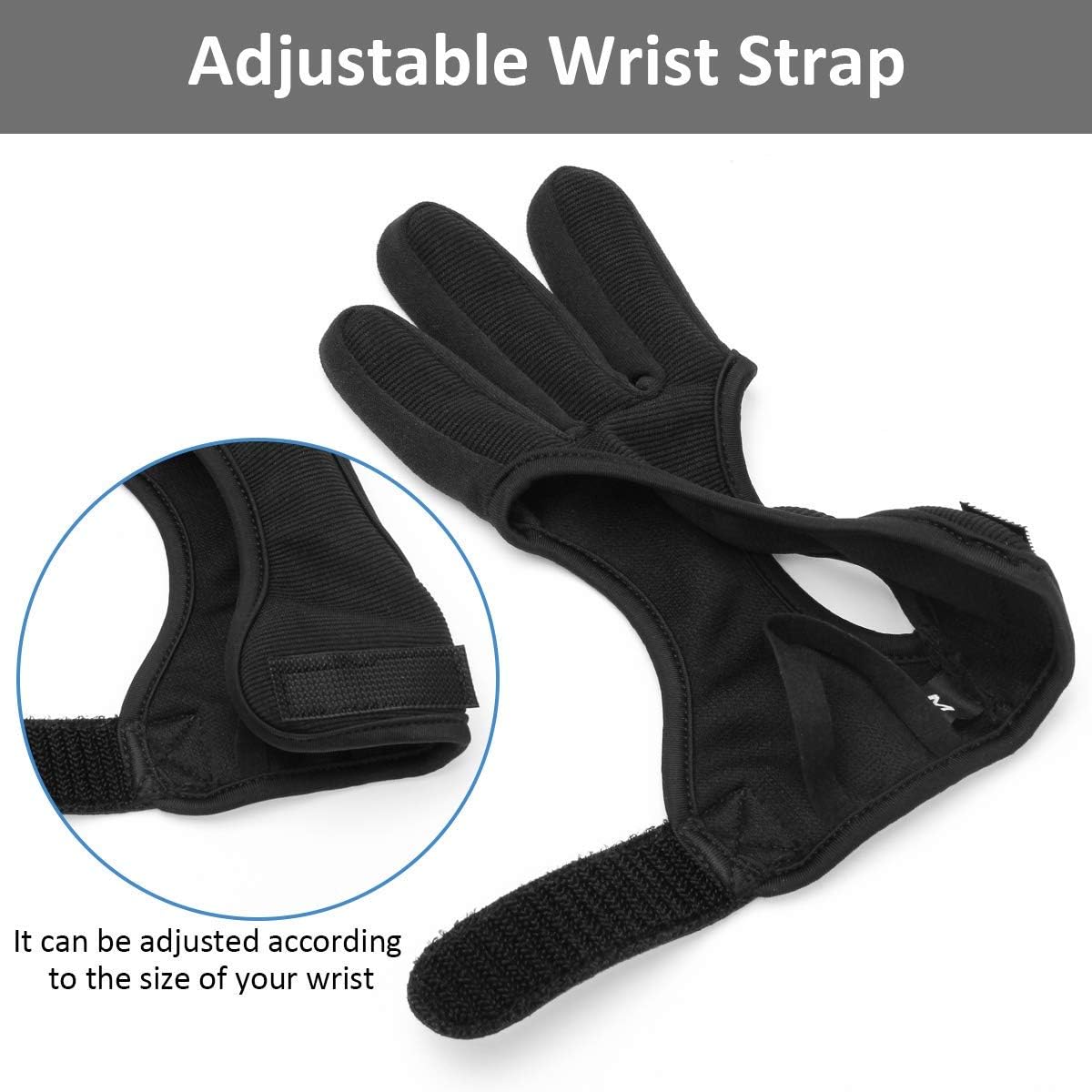 Coolrunner Archery Glove Three Finger Leather Archer Protective Gloves(M) & Archer Arm Guard Leather, Adjustable Bow Armguard : Sports & Outdoors