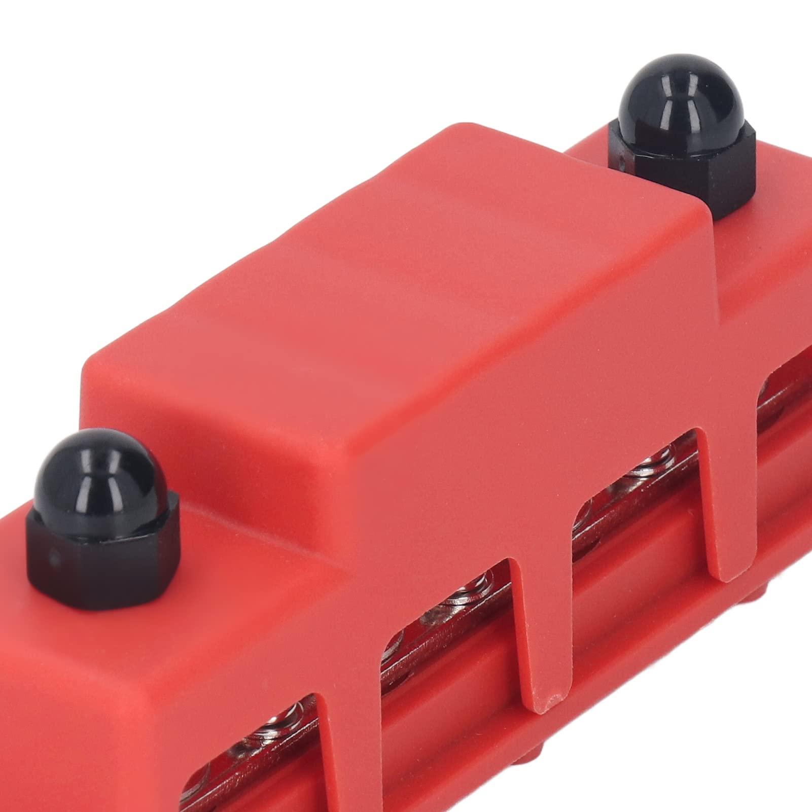 2 Pièces Bornier de Barre Omnibus M8 4 Bornes Bloc de Distribution D'alimentation Conception de Module Robuste Boîte de Barre Omnibus DC48V 250A