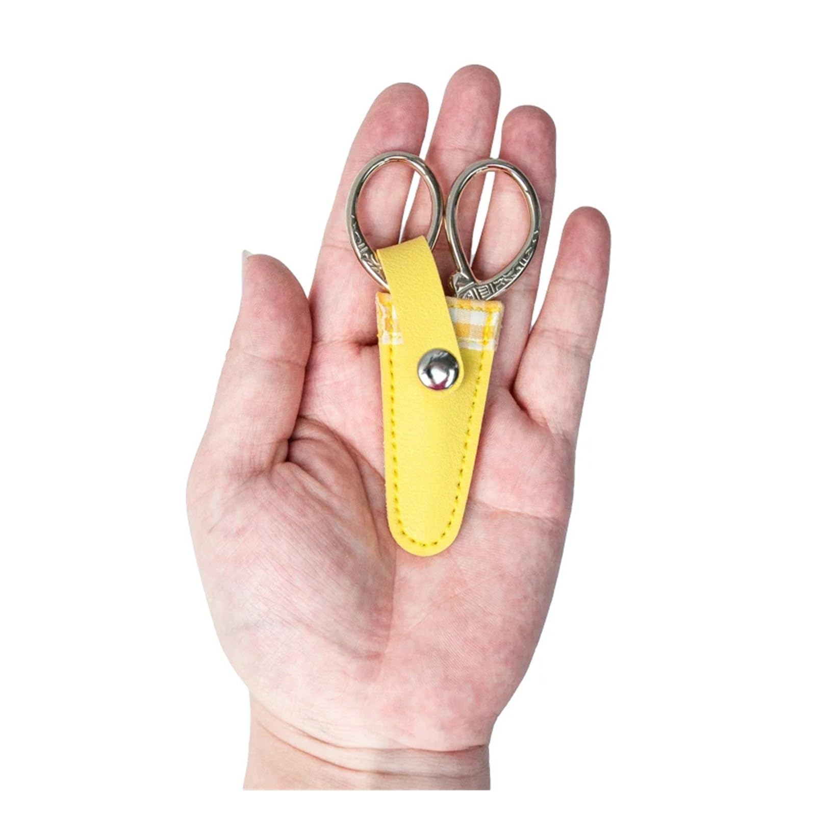 Funda de tijera, 6 piezas de fundas protectoras de piel sintética coloridas para bordado, para coser y proteger herramientas de manualidades (05)