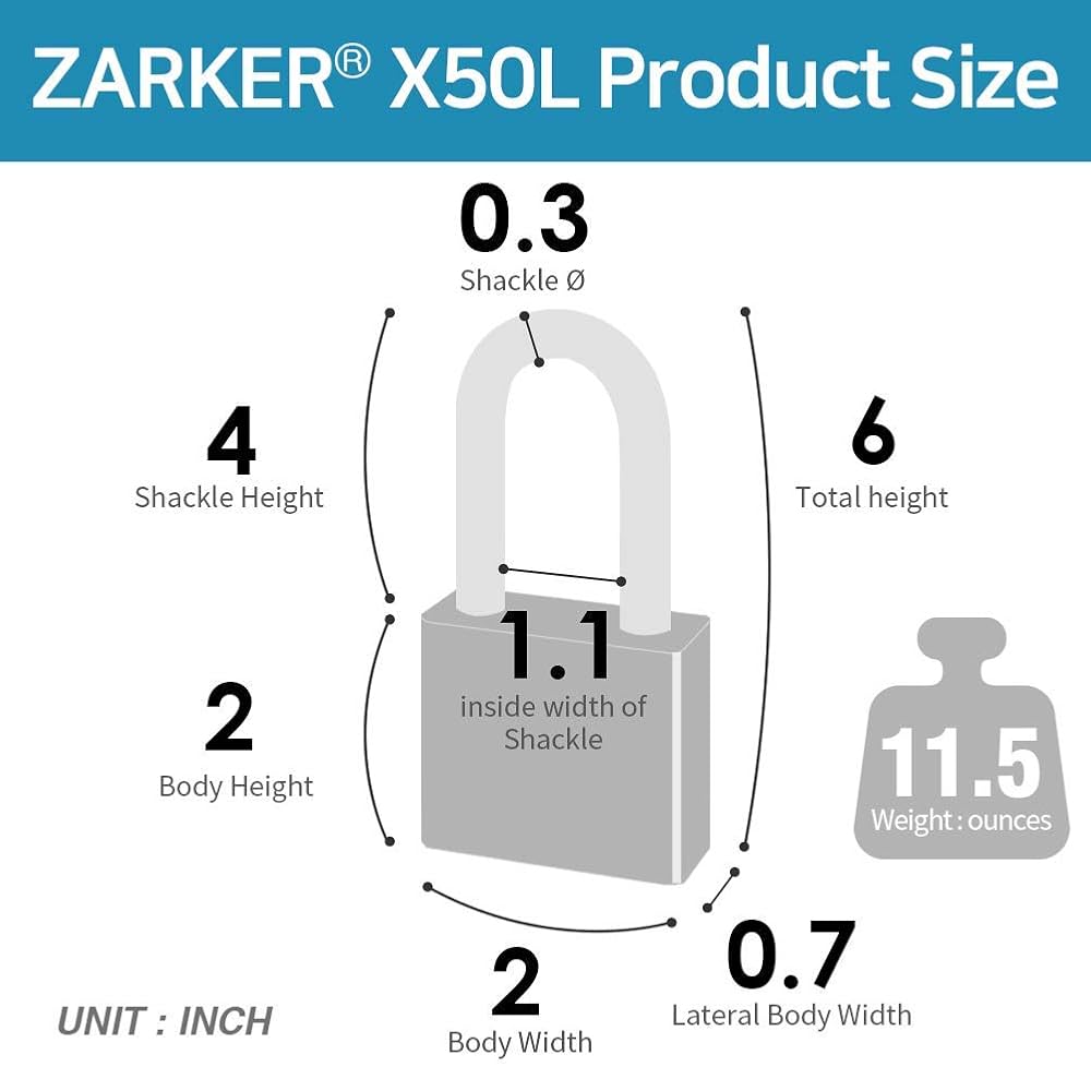 ZARKER ザーカー 4桁ダイヤル式ロック南京錠 Amazon.co.jp: ZARKER ザーカー 4桁ダイヤル式ロック南京錠