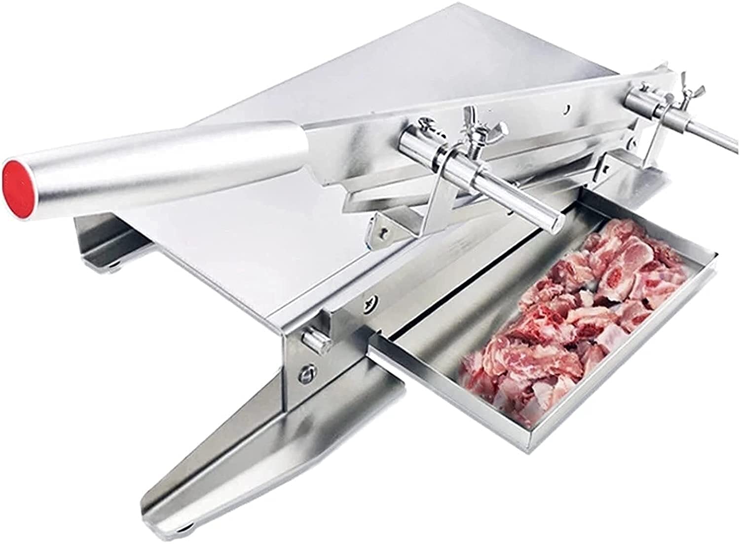 AYCDL Manual Meat Slicer Household Meat Slicer Machine Meat Bone Cutting Machine Commercial Stainless Steel