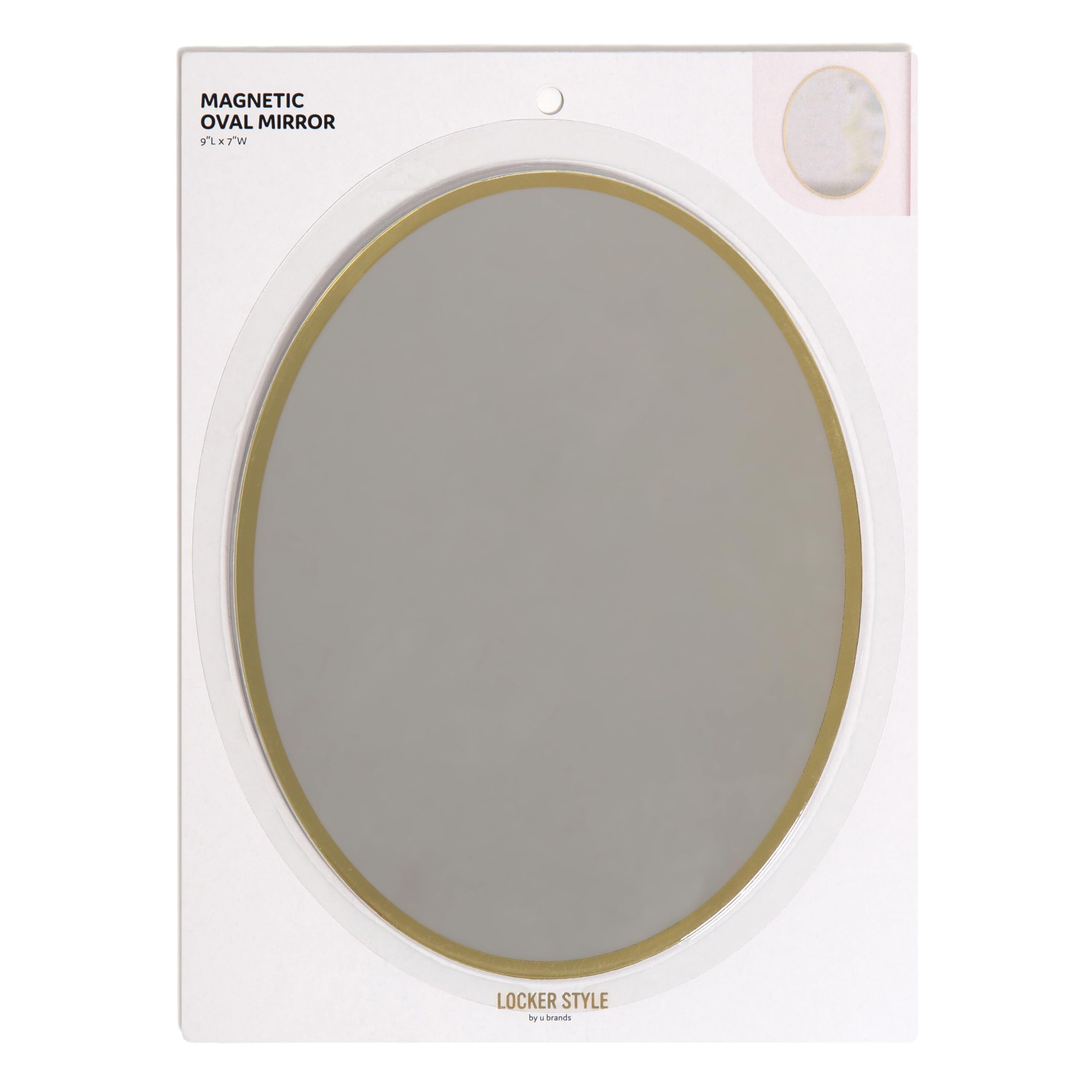 Amazon.com: U Brands Large Magnetic Oval Locker Mirror, 9