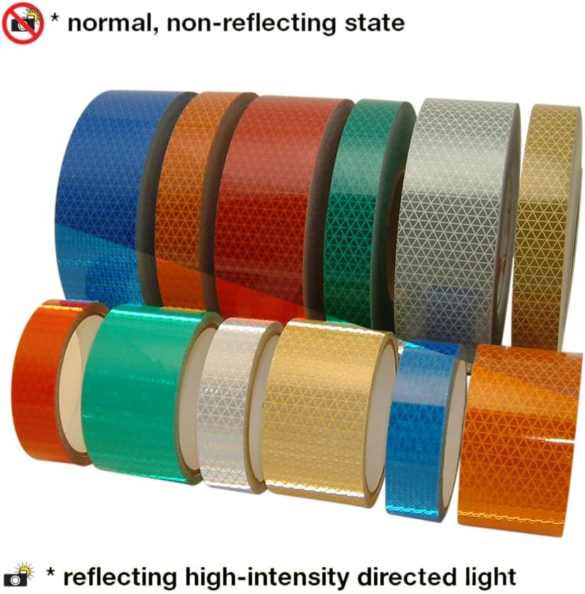 Oralite V92-DB-COLORS Microprismatic Conspicuity Tape: 1 in. x 50 yds. (Silver-White)