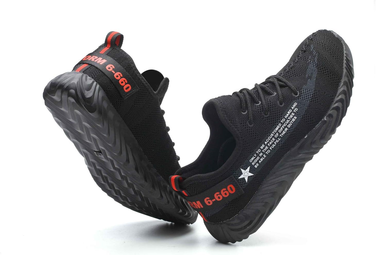 Mens Womens Steel Toe Work Shoes Lightweight Slip Resistant Puncture Proof Industrial Safety Shoes