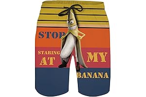 Funny Swim Trunks for Men Who Get Tired of Everyone Staring at Their Banana