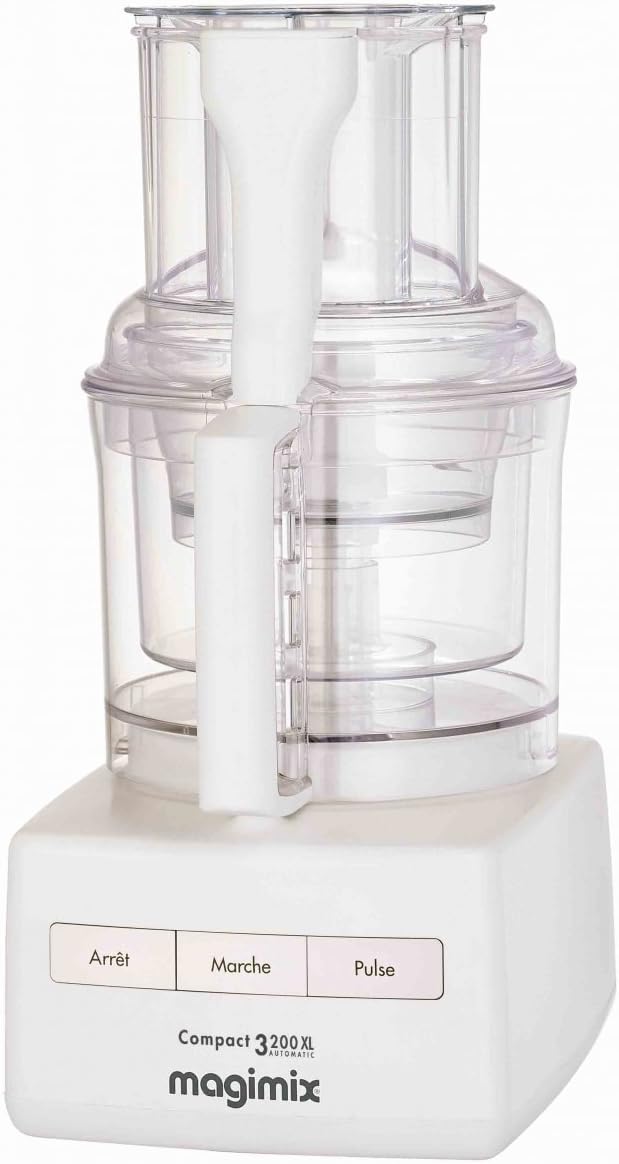 Magimix Compact XL 3200 food processor 2.6 L White 650 W Compact XL 3200, 2.6 L, White, Buttons, 2.2 L, 1.2 L, 4 discs