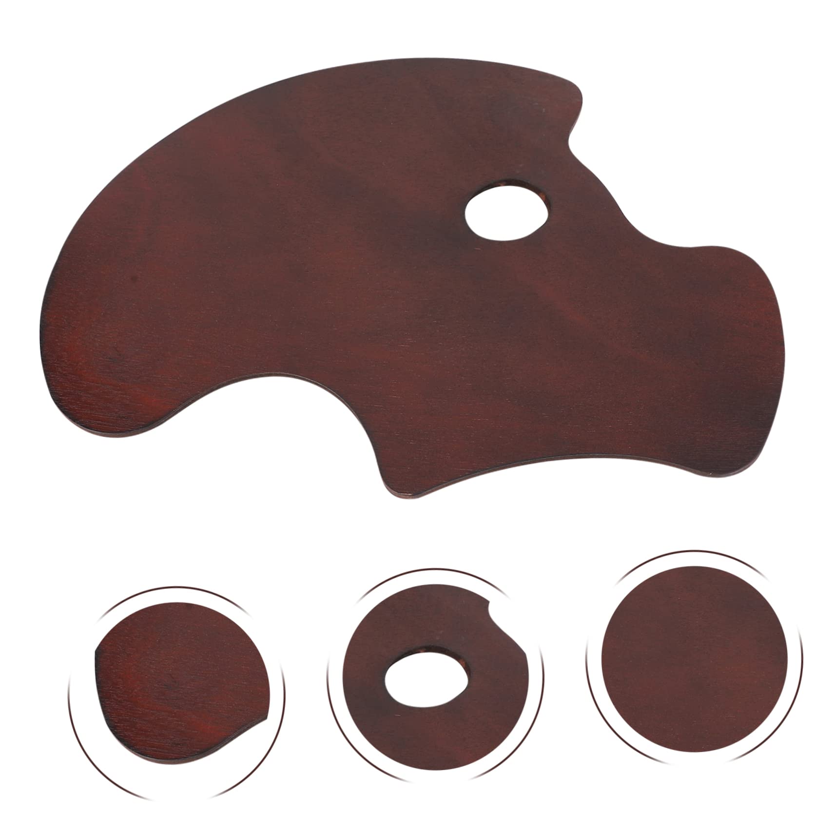 Lurrose Tavolozza per Dipingere in Legno, Leggera e Facile da Trasportare, per Miscelare i Colori e attività di Pittura DIY