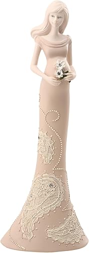 Pavilion Gift Company Figura de madre esperada, 8 pulgadas, sosteniendo flores