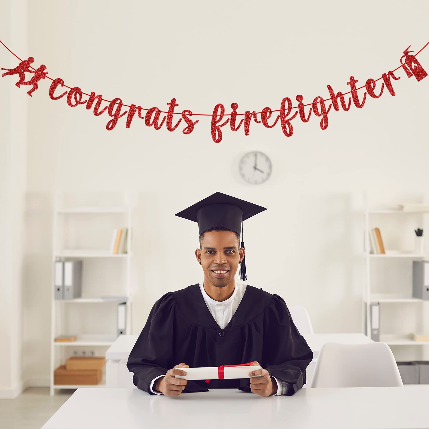 Fotohintergrund 'Congrats Firefighter' 1, Produktbild-Vorschau 3