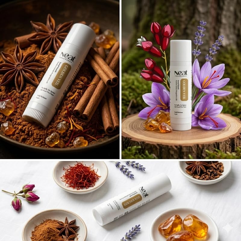 Image of Deodorant Stick - 6gm |Golden Veil Floral Fragrance | Odor & Sweat Control | Gentle, Natural Formula & Chemical Free | Travel Mini Size Solid Deodorant for Men & Women
