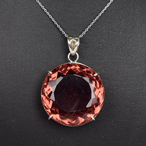 GEMHUB 127.70 Ct. Fine Round Cut Color Change Alexandrite Necklace, Alexandrite Gemstone Pendant BS-3114