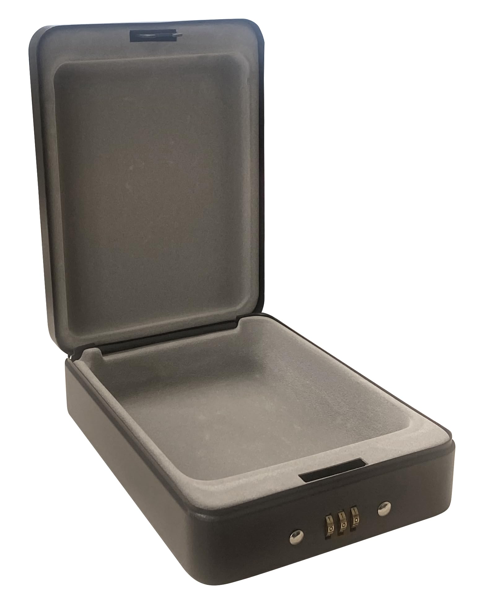 ARREGUI Private C9427 Caisse à monnaie et billets à combinaison pour ranger et transporter l'argent | Coffre de sécurité en acier avec cable de fixation | Coffre fort portatif 15 cm | Couleur Noir
