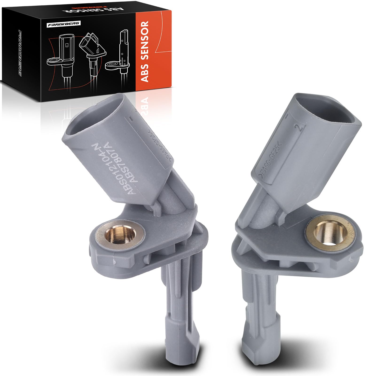 Frankberg 2x Sensori Velocità Ruota Sensore ABS 2-Poli Compatibile con T.o.u.r.a.n 1T3 T.i.g.u.a.n 5N Q3 8UB 8UG T.o.u.r.a.n 1T1 1T2 P.a.s.s.a.t Variante 365 Replace# 1K0927807A