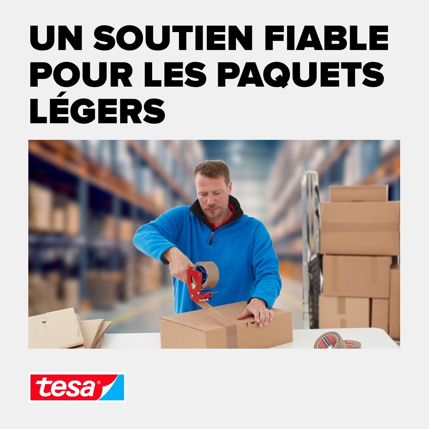 Ruban Adhésif tesapack 64014 Marron 6 Rouleaux 66 m