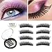 Magnetic Eyelashes Dual Magnetic False Eyelashes 3D Reusable Fake Magnet Eyelashes, No Glue 0.2MM Ultra Thin Fake lashes for Ultra Soft Natural Look & Handmade Seconds to Apply (2 Pairs 8 pieces)
