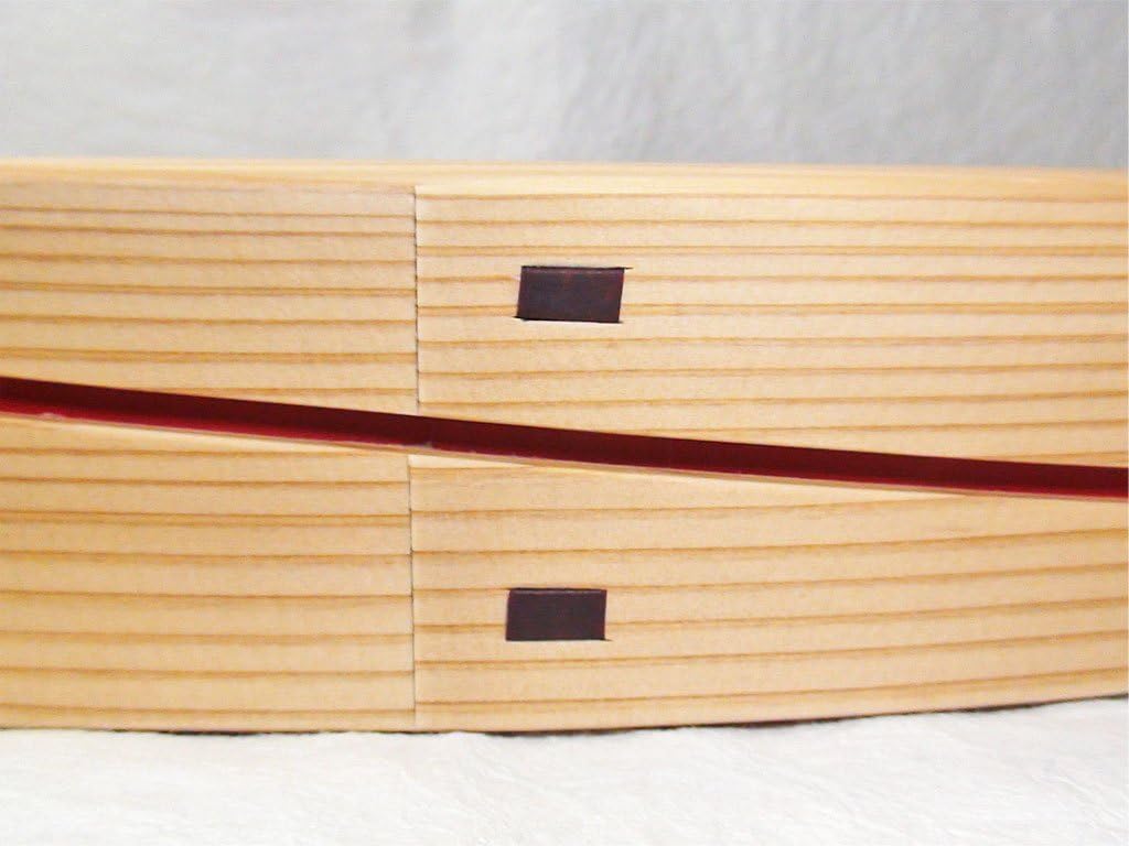 大館工芸社 曲げわっぱ 軌（MICHI） 1140 朱│お弁当箱