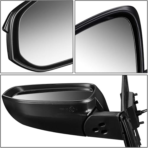 Miniatura 8 de DNA Motoring OEM-MR-TO1320311 - Espejo lateral plegable para conductor izquierdo compatible con Rav4 2013-2015, accionado ajustado+calentado+señal