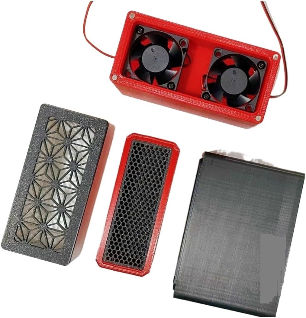 For BentoBox V2.0 Activated Carbon Filter for BentoBox 2 Stage Filter with HEPA and Activated Carbon(All black)