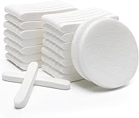 Luxiv 84 Pack Compressed Facial Sponges - Exfoliating Makeup Remover & Face Cleansing Sponges for Estheticians & Women (White)