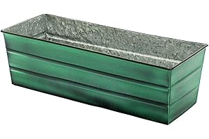 Achla Designs VFB-05 Medium, Green Galvanized Steel Window Flower Box