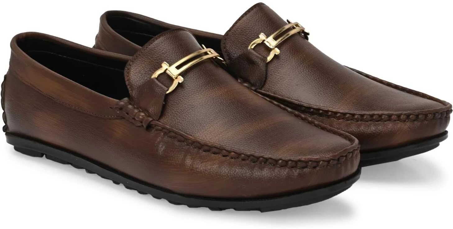 hattoun Trendy Comfortable Shoes for Men (Brown, 10)-picture-50