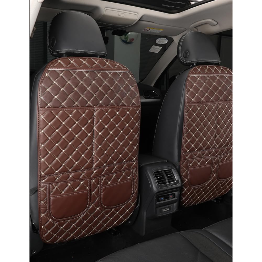 CRTATE Car Seat Kick Mats, for Mercedes EQE SUV 2022-2024 Car Seat Upholstery Protector Stain-Resistant Car Back Seat Cover Car Backseat Organizer for Kids,C-L