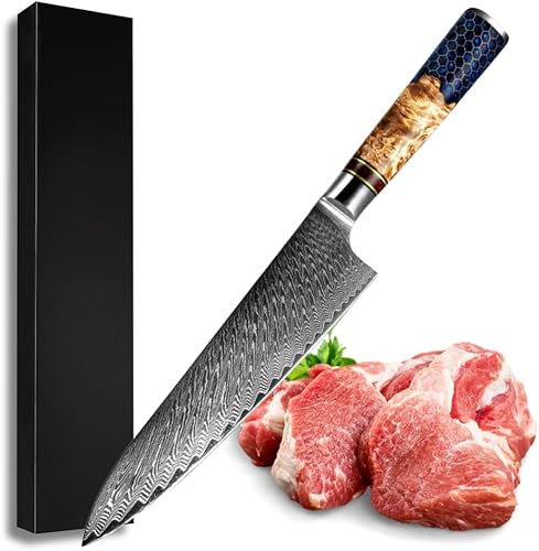 SHOKUNIN USA - 8" - Yamato - Cuchillo de chef profesional súper afilado con funda - Cuchillos de chef de 8 pulgadas - Acero inoxidable japonés de disponible en Yaxa Colombia