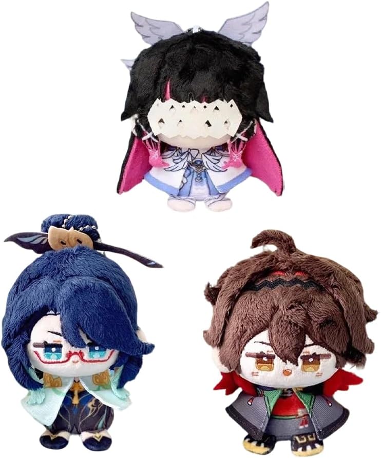 YLQANONG Nahida Pillow Figure Xianyun/Yip Gaming/Columbina Hyposelenia Game Cartoon Stuffed Pillow Cushion Anime Figures Bag Pendant 10CM