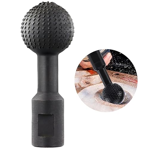 Miniatura 2 de Varku Rebabas rotativas de esfera, cabezal de molienda de bola de acero al carbono, herramientas de tallado de potencia, brocas de perforación de