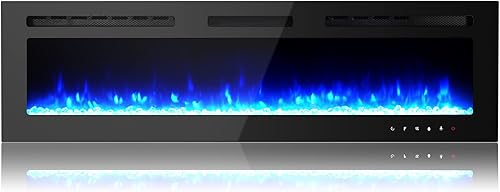 Chimenea eléctrica, insertos de chimenea eléctrica, chimenea falsa, chimenea de pared eléctrica con control remoto, chimenea eléctrica de 30