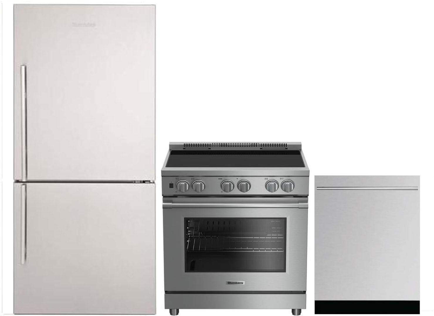 Buy Blomberg 3Piece Kitchen Appliances Package with BRFB1812SSN 30