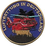 luftrettungsstaffel bayern Abmessungen: 100x100mm RTH Christoph Luftrettung in Deutschland German Helikopter Abzeichen Aufnäher