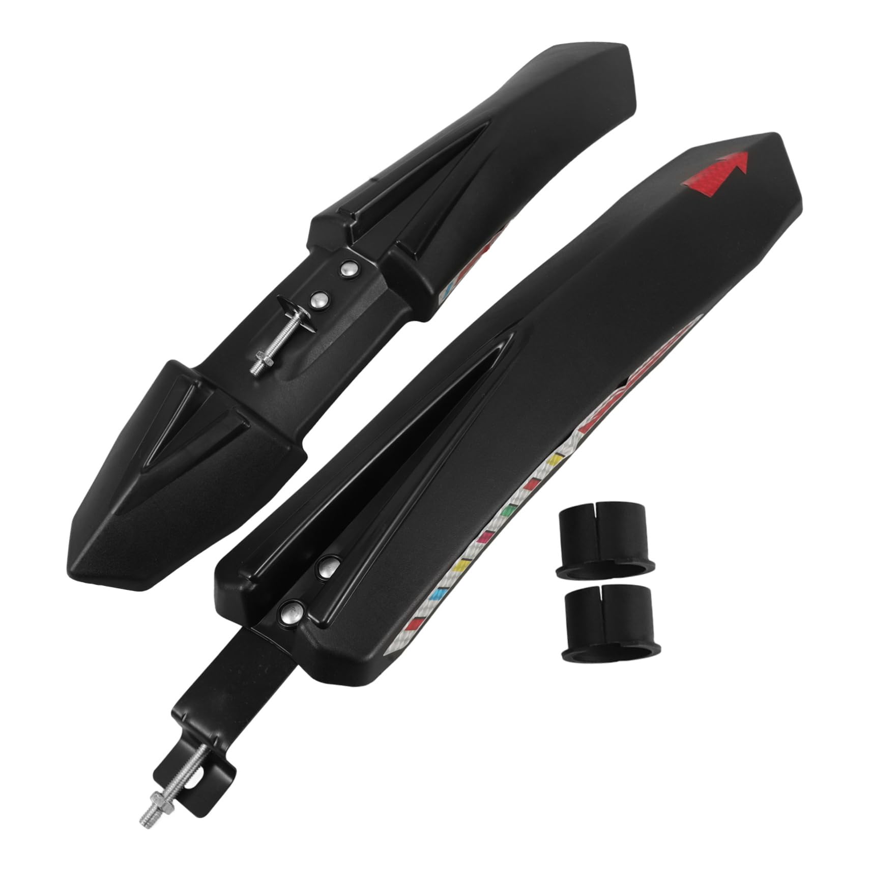 Happyyami Versatile Reflective Bike Mudguard for Mountain and Road Bikes Quick Installation Durable Protection from Mud and Water Enhances Aesthetic Look Metal