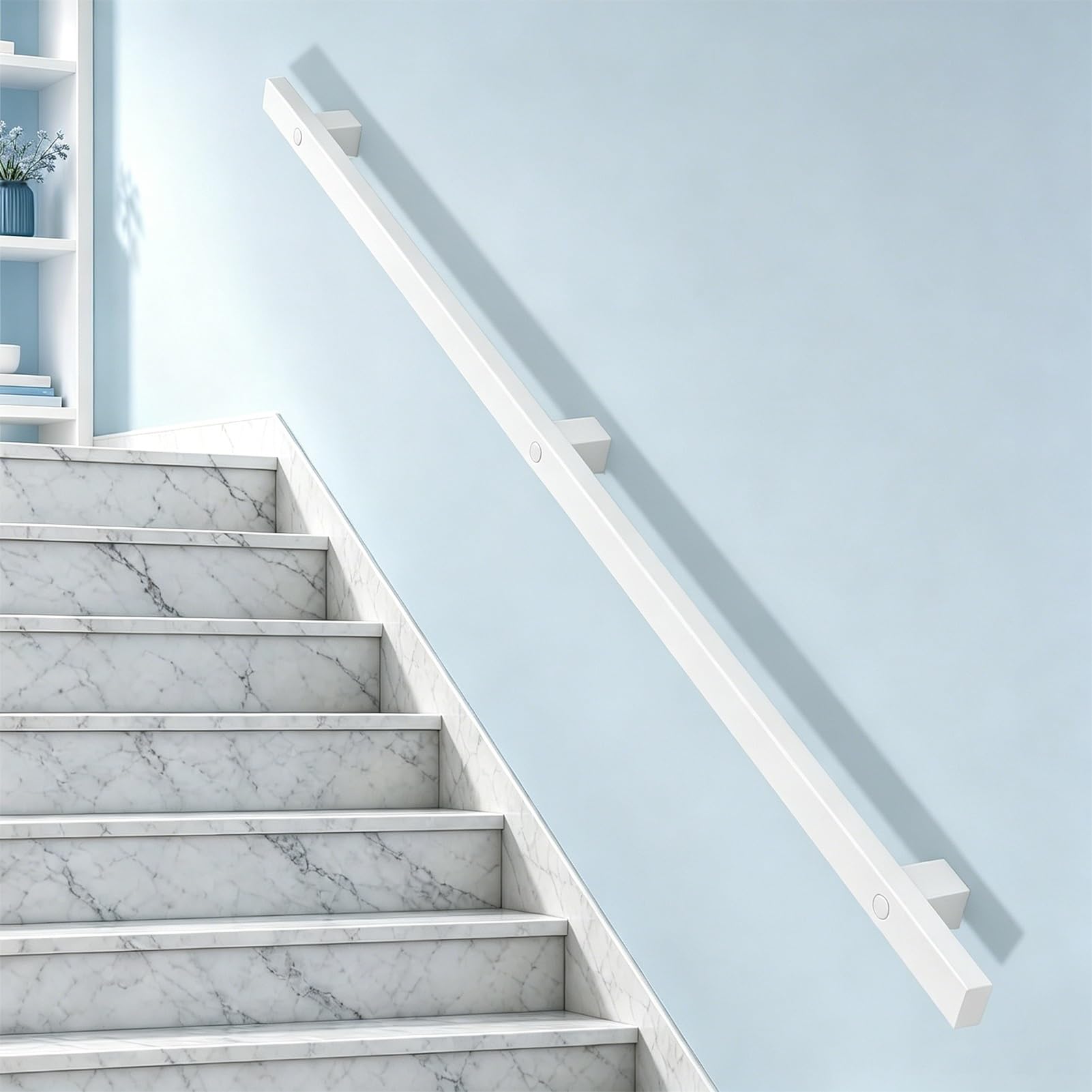 Modern Stairs Handrail, Non-Slip Safety Stair Railing Banister with Bracket