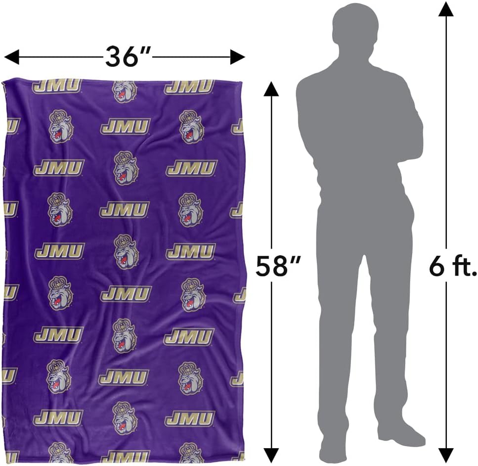 LOGOVISION Official Collegiate Logo Pattern Collection Silky Touch Super Soft Throw Blanket Collection