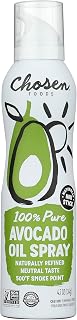 Chosen Foods 100% Pure Avocado Oil Spray 4.7oz - Non-GMO, Propellant-Free, 500°F Smoke Point for Frying & Baking