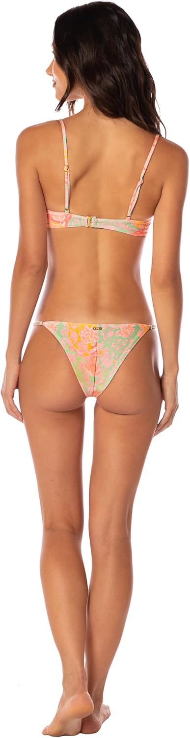 Maaji 2338 Low Rise Single Strap Cheeky Cut Women Bottom SWIMWEAR Bright Yellow
