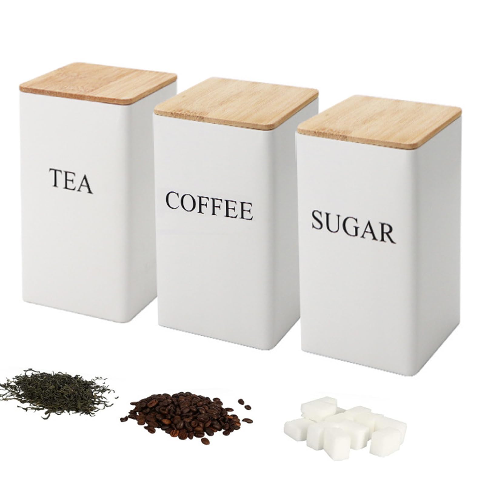 Behälter für Kaffee, Tee, Zucker, mit großem Fassungsvermögen, Lebensmittelkonservierungsbehälter, Heimdekoration, Zubehör