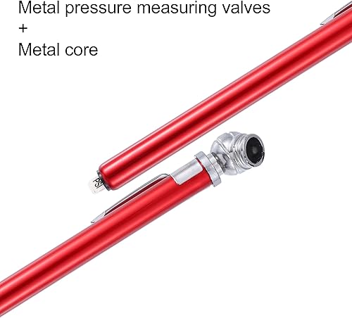 Miniatura 10 de X AUTOHAUX 2 unidades, 10-100 PSI, doble cabeza, acero inoxidable, para camión, neumático, medidor de presión de aire, manómetro de aire para