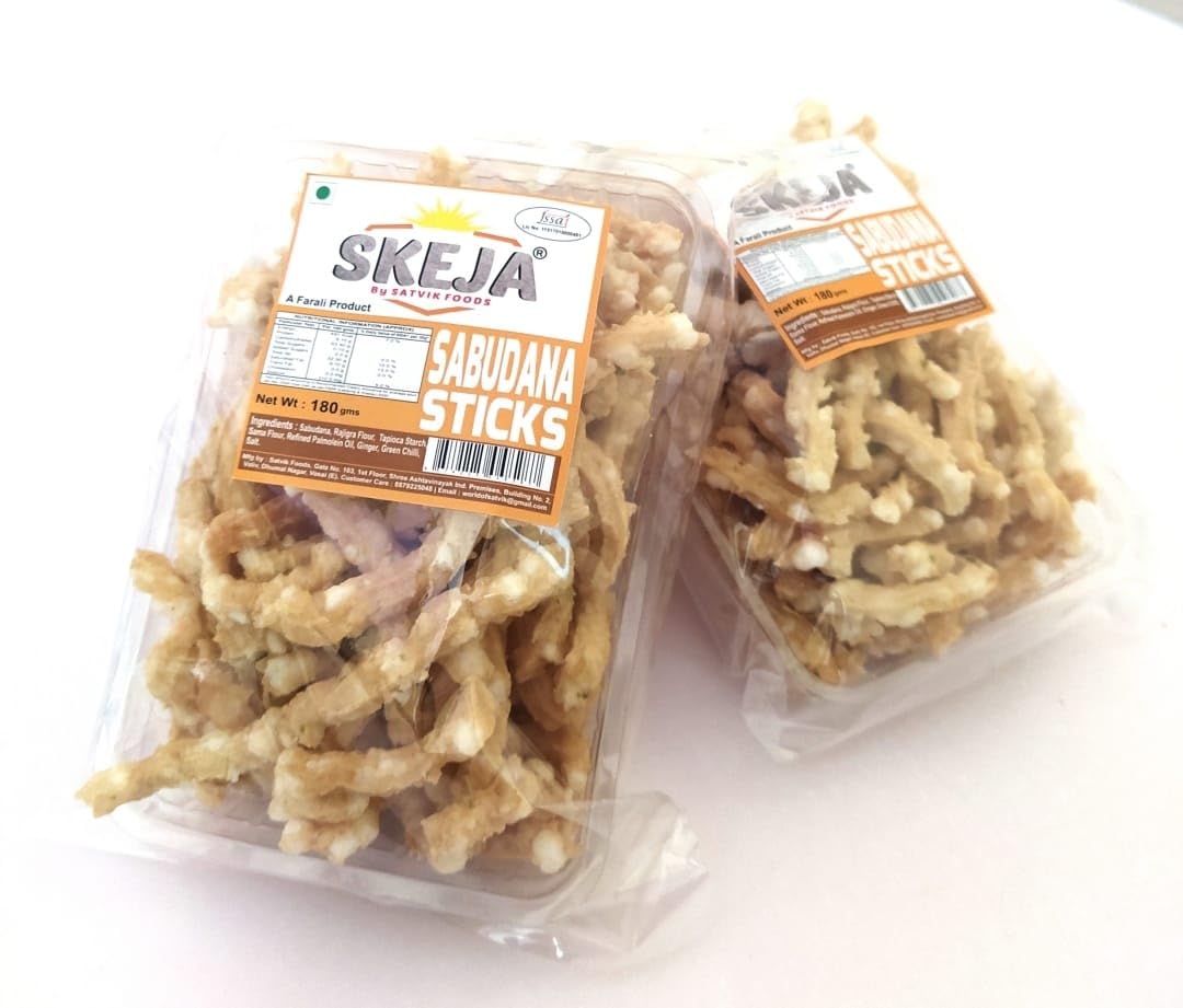 See full amazon price history chart for SKEJA By Satvik Foods Sabudana Sticks Snacks Namkeen 180 gram (pack of 4) SKEJA By Satvik Foods Sabudana Sticks Snacks Namkeen 180 gram (pack of 4) (B0C7LPX2RN) Amazon Price History, Amazon Price Tracker