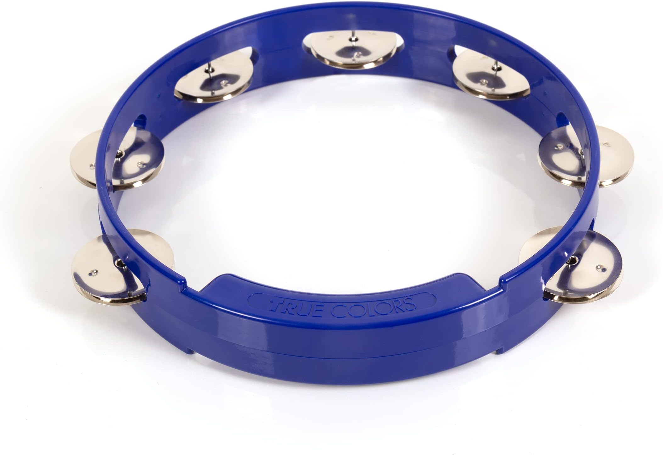 RhythmTech TC4048 8-Inch True Colors Tambourine, Cobalt Blue