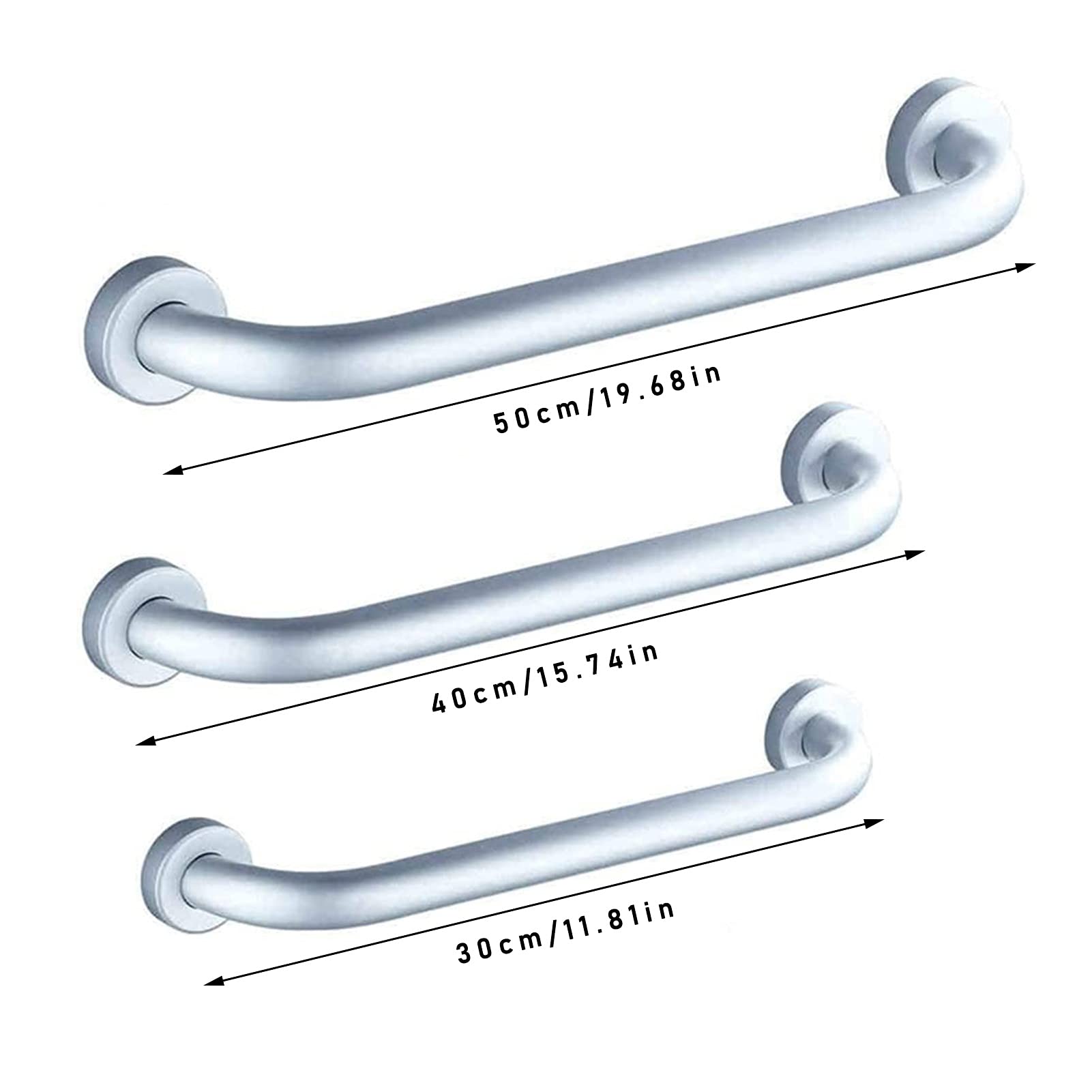 Barra de Apoyo para baño, asa de Seguridad Antideslizante de Acero Inoxidable para bañera, Ideal para Personas Mayores y discapacitadas. Barra Antideslizante para el hogar (40 cm).