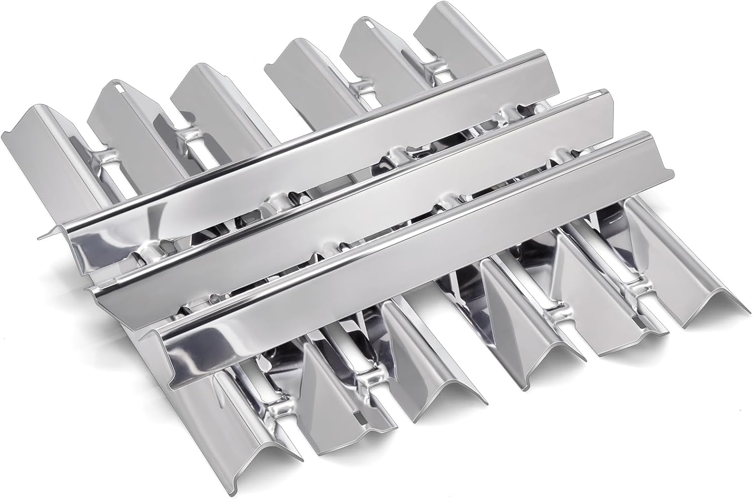 Hiorucet Grill Parts for Broil King 9468-54, 9468-57, 95693, 9864-27, 9864-54, 9864-57, 9865-24, 9865-27, Signet 20 320 40 70 90, Sovereign 20 70, Stainless Steel Heat Plates for Broil King Grill