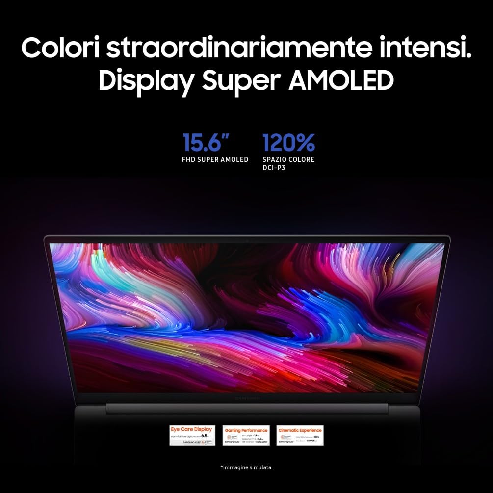 Samsung Galaxy Book2 Pro SE 15.6" AMOLED Intel Core Ultra 5 16GB RAM 512GB SSD Windows 11 Home Silver