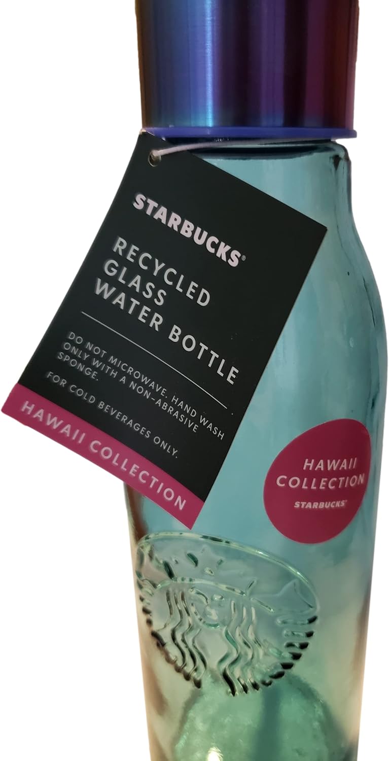 Starbucks Hawaii Collection: Recycled Glass Water Bottle