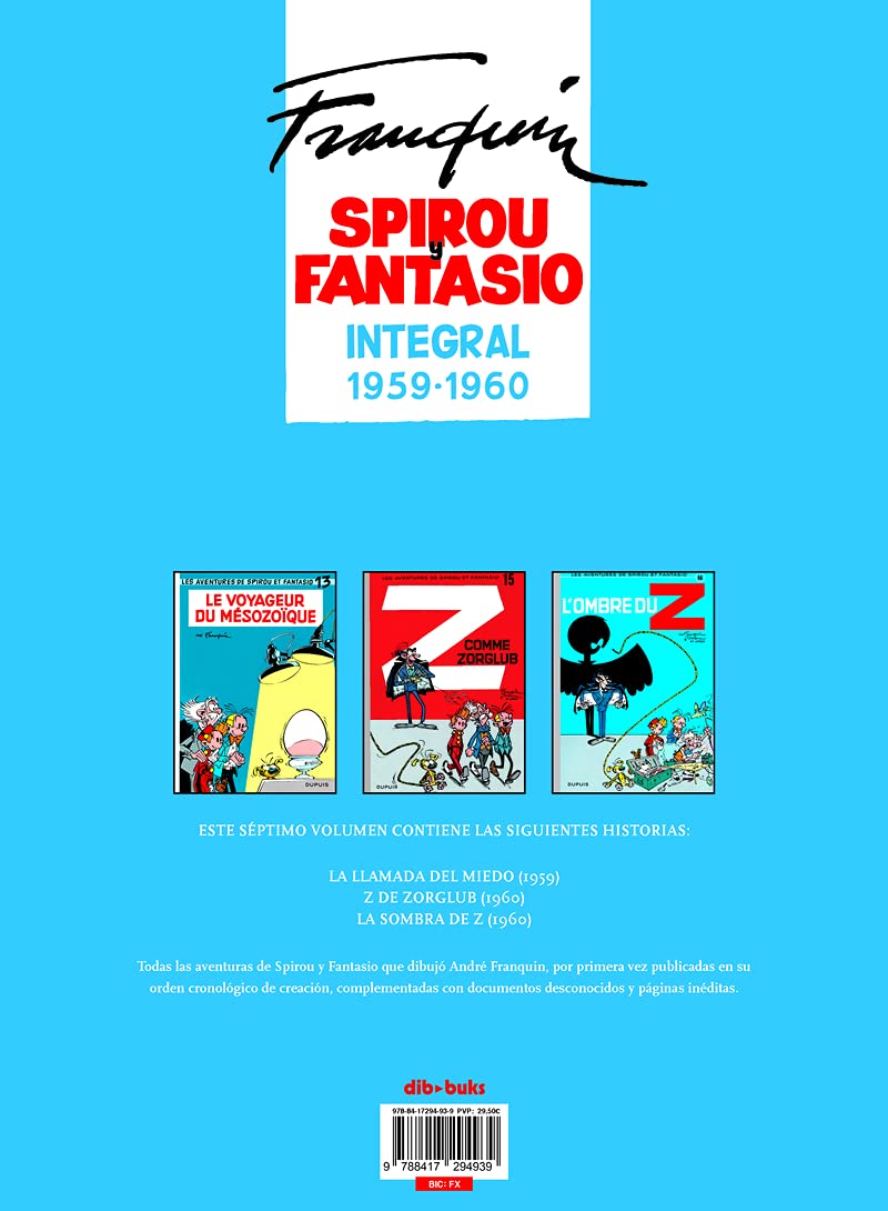 SPIROU Y FANTASIO INTEGRAL 7: El mito Zorglub