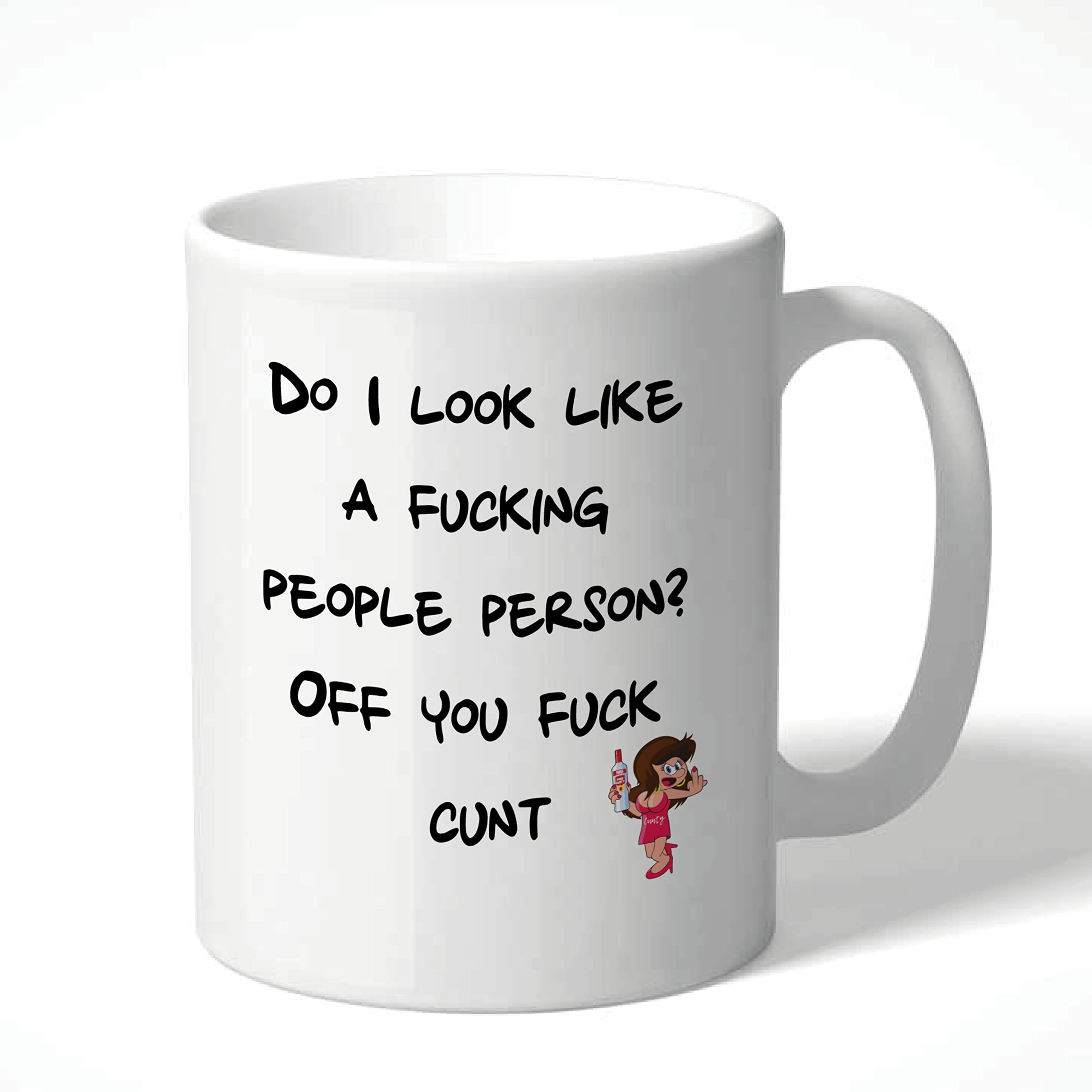 Cheeky Chops Men's People Person Cunt Mug For Adults Rude Sweary Offensive Sarcastic Humour Coffee Cup For Wo Birthday Secret Santa Novelty (People Person)