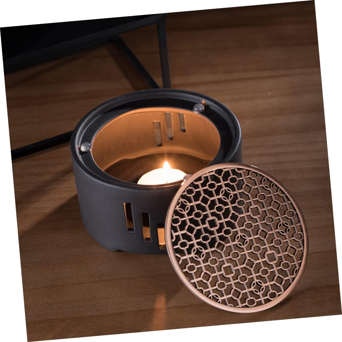 LABRIMP Hollow Teapot Warmer Stainless Steel Teapot Heater Japanese Craftsmanship Tea Warmer